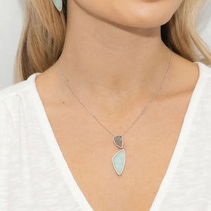 
            
                Load image into Gallery viewer, Amazonite and Labradorite Gemstone Pendant Necklace, Prime Time
            
        