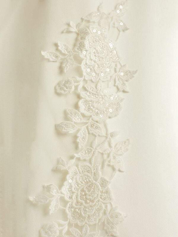 Cathedral Length Wedding Veil, Lace Edge, Ivory Tulle S342 ***SALE***