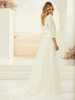 Bianco Evento Bridal Ivory Tulle Skirt with Train, Satin Waist CALYPSO **50% OFF SIZE 14**