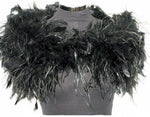 Black Feather Bridal Stole / Wrap