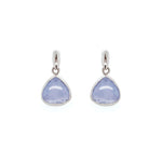 Blue Lace Agate Nugget Earrings, Newport