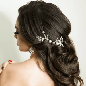 
            
                Load image into Gallery viewer, Bridal Hair Pins with Pearls and Crystals, 9763
            
        