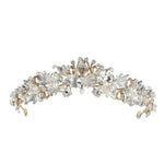 Bridal Tiara with Crystals and Pearls, 9023