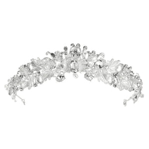 
            
                Load image into Gallery viewer, Bridal Tiara with Crystals and Pearls, 9024
            
        