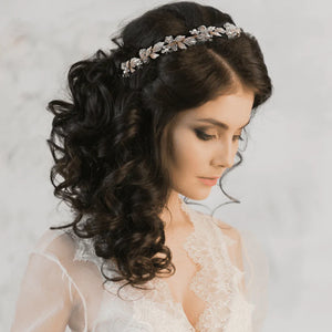 
            
                Load image into Gallery viewer, Bride or Bridesmaids Crystal Headband, A7914
            
        