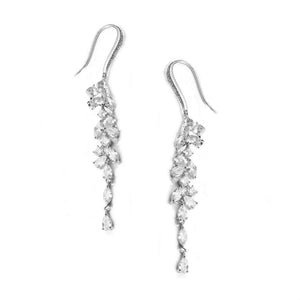 Brides Crystal Drop Wedding Earrings 7461