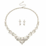 Brides Pearl Necklace & Earring Wedding Jewellery Set 1673