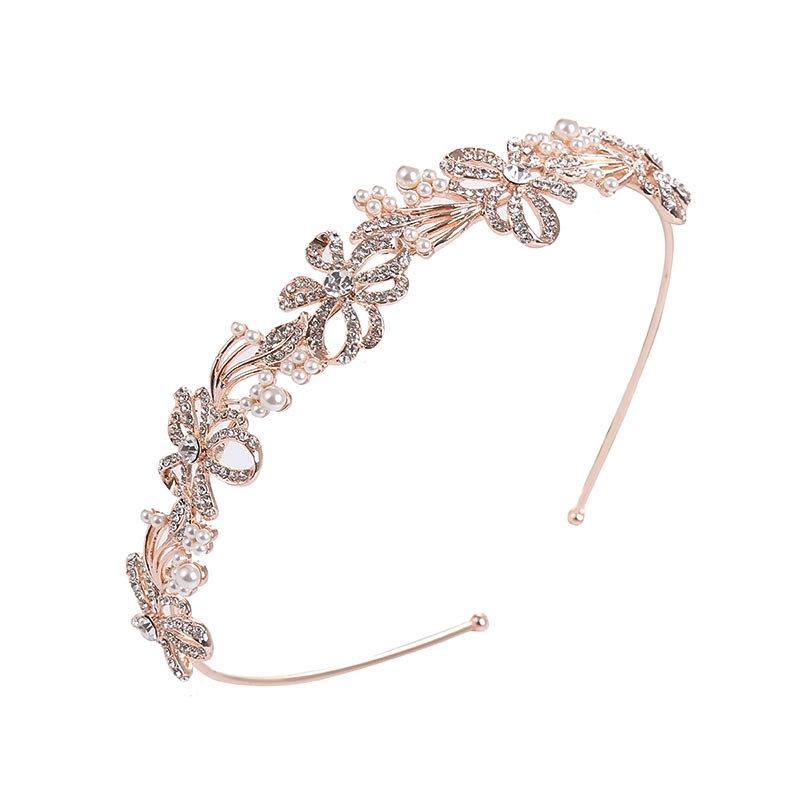 Bridesmaids Crystal Chic Headband, Clear Crystals, Bridal Headpiece 1994,6026,1995-Silver