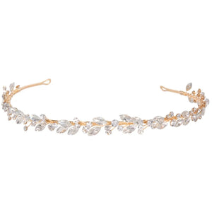 
            
                Load image into Gallery viewer, Bridesmaids Rose Gold Crystal Headband, 7644
            
        
