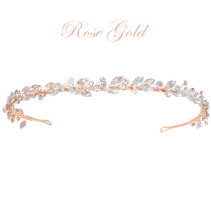 Bridesmaids Rose Gold Crystal Headband, 7644