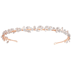 Bridesmaids Rose Gold Crystal Headband, 7644