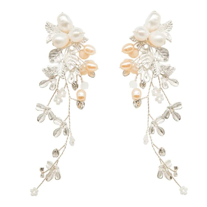 Cascade Pearl Wedding Earrings, 9804