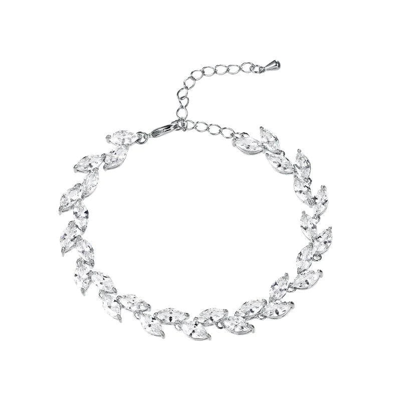 Crystal Wedding Bracelet, Gold or Silver, 7268-7271 - Topknot Tiaras & Veils