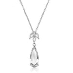 Crystal Drop Necklace, Bridal Jewellery 7373
