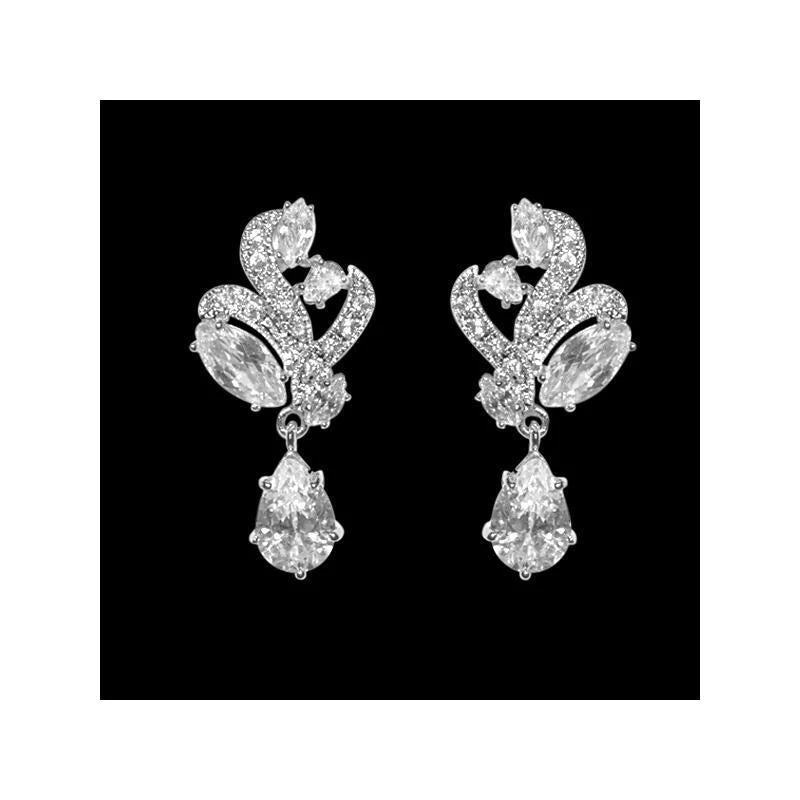 
            
                Load image into Gallery viewer, Crystal Earrings, Gold, Rose Gold, Bridal Jewellery
            
        
