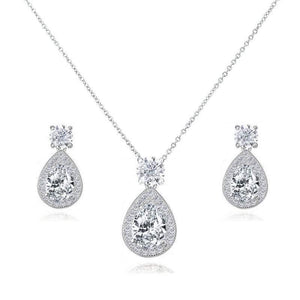 Crystal Necklace & Earrings Bridal Jewellery Set 1177