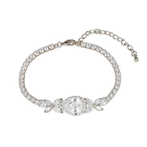 Crystal Wedding Bracelet, Gold or Silver 7225-7226