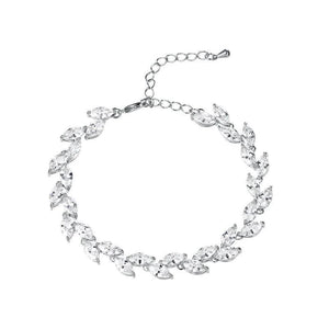 Crystal Wedding Bracelet, Gold or Silver, 7268-7271