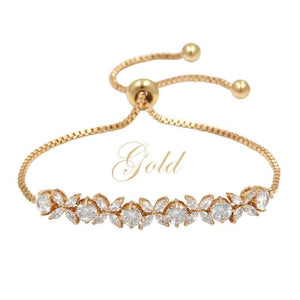 
            
                Load image into Gallery viewer, Crystal Wedding Bracelet, Rose Gold, Silver or Gold 7227-7228-7229
            
        