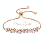 Crystal Wedding Bracelet, Rose Gold, Silver or Gold 7227-7228-7229