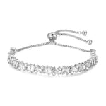 Crystal Wedding Bracelet, Silver 7486