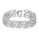 Crystal Wedding Bracelet, Silver 7488