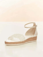 Espadrille Wedding Sandals, Wedge Heel, Size 6 **SALE** BAHIA