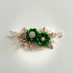 
            
                Load image into Gallery viewer, Floral Bridal Hair Comb, Wedding Hair Flowers, All Colours, TT329
            
        