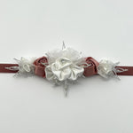 Flower Girl Belt, Velvet Bridal Sash, Wedding Dress Belt TT106