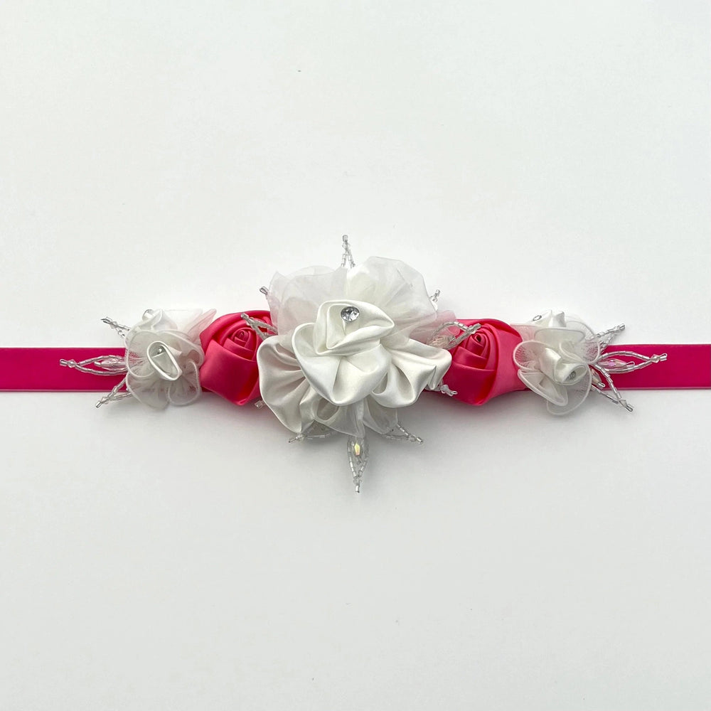 Flower Girl Belt, Velvet Bridal Sash, Wedding Dress Belt TT107