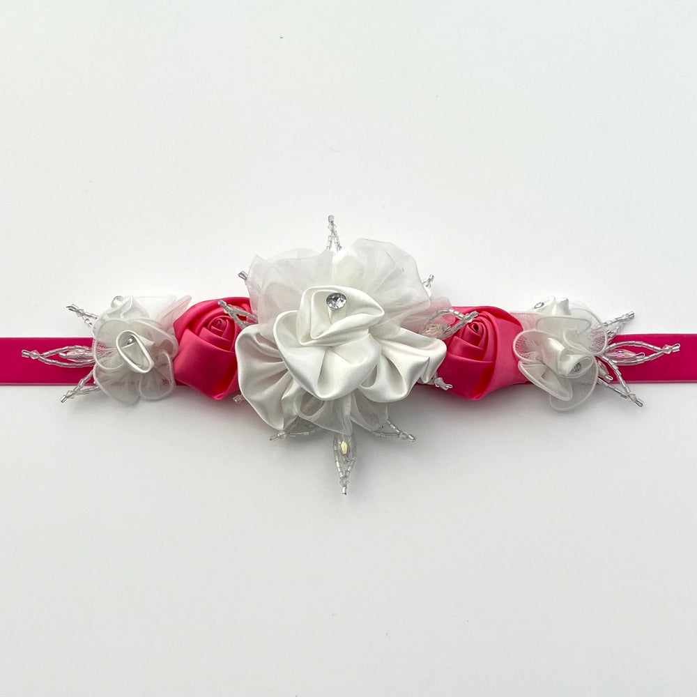 Flower Girl Belt, Velvet Bridal Sash, Wedding Dress Belt TT107