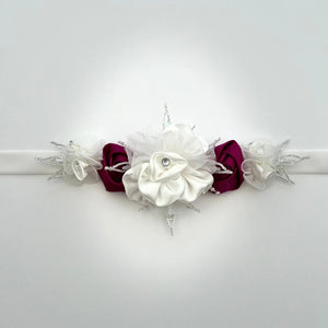 Flower Girl Belt, Velvet Bridal Sash, Wedding Dress Belt TT110