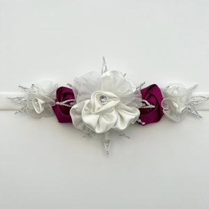 Flower Girl Belt, Velvet Bridal Sash, Wedding Dress Belt TT110