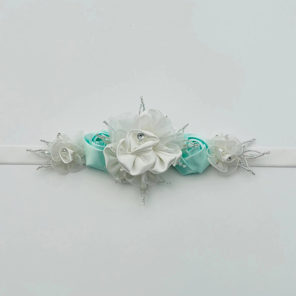 Flower Girl Belt, Velvet Bridal Sash, Wedding Dress Belt TT112