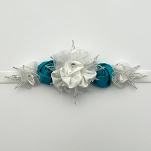 Flower Girl Belt, Velvet Bridal Sash, Wedding Dress Belt TT113