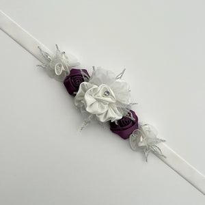 Flower Girl Belt, Velvet Bridal Sash, Wedding Dress Belt TT114