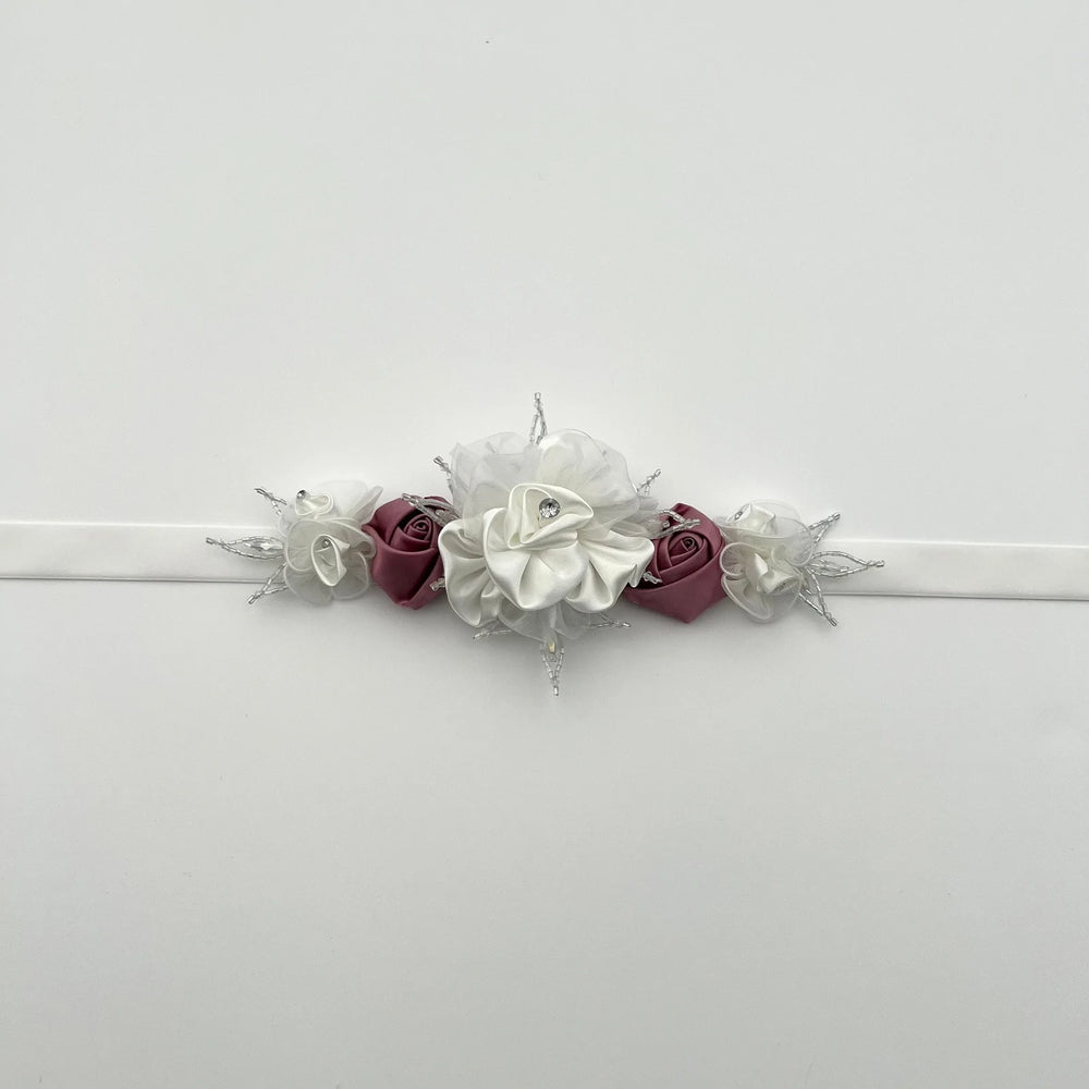 Flower Girl Belt, Velvet Bridal Sash, Wedding Dress Belt TT116