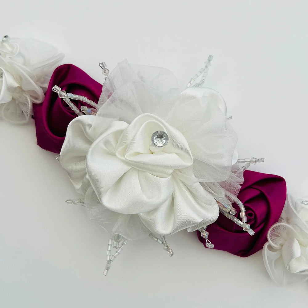 
            
                Load image into Gallery viewer, Flower Girl Belt, Velvet Sash, Bridal Dress Belt TT103
            
        