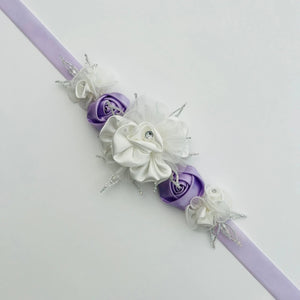 Flower Girl Belt, Velvet Sash, Bridal Dress Belt TT104