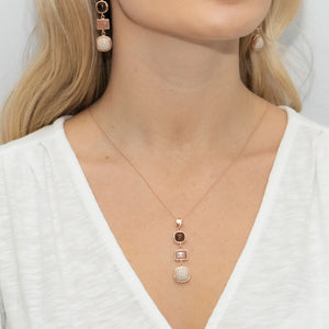 Gemstone Drop Pendant Necklace Moscato