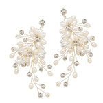Ivory Pearl Cascade Wedding Earrings, 9803