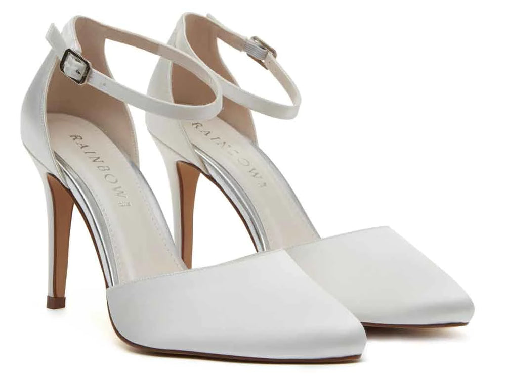 
            
                Load image into Gallery viewer, Ivory Satin Bridal Shoes By Rainbow Club, Carly
            
        