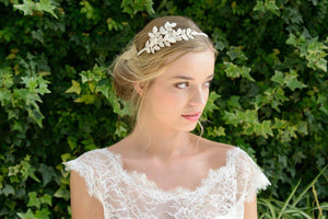 Ivory and Co Alberta Vintage Chic Headband, Ivory Pearls and Crystals ALBERTA