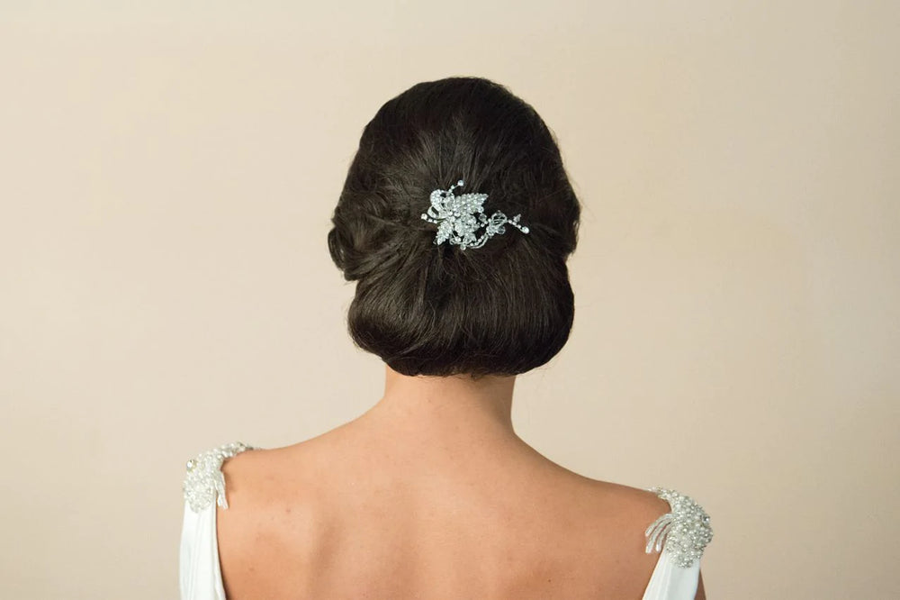 Ivory and Co Brides Silver Crystal Hair Clip, IVY