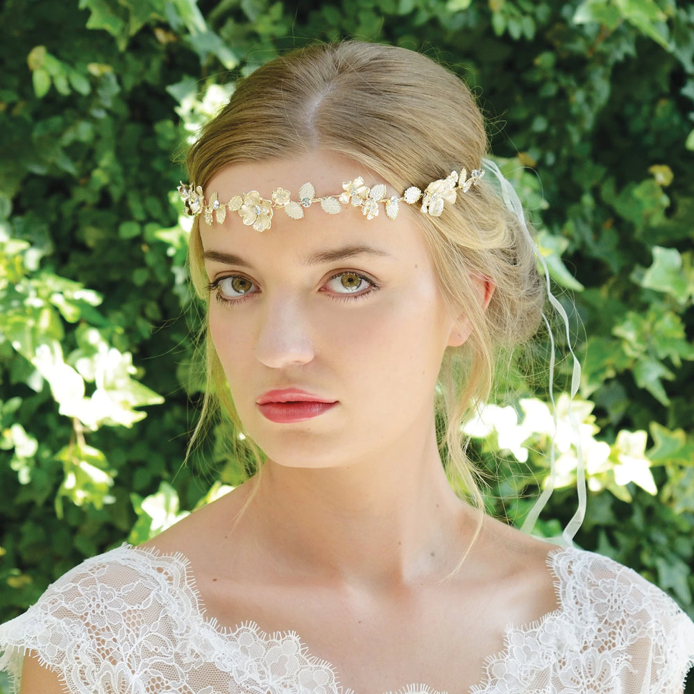 Ivory and Co Gold Floral Bridal Hair Vine, SOLSTICE