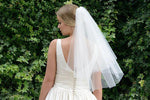 Ivory and Co New England Elbow Length Bridal Veil with Cut Edge NEW ENGLAND