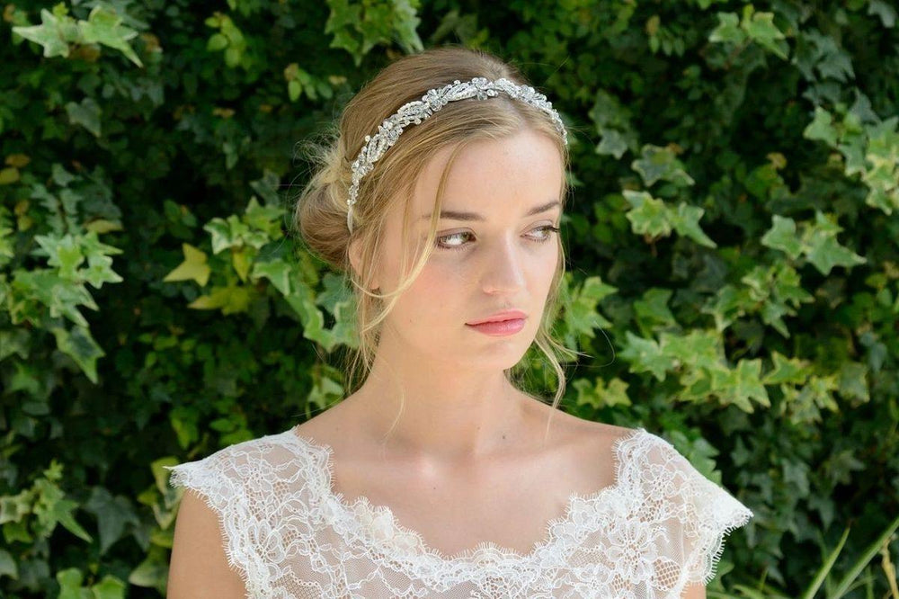 
            
                Load image into Gallery viewer, Ivory and Co Paige Crystal Wedding Hair Vine Headpiece PAIGE
            
        