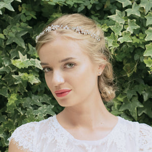 Ivory and Co Rose Gold Crystal Bridal Hair Vine, FIRENSA
