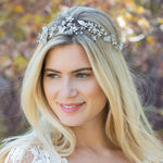 Ivory and Co Silver Bridal Hair Vine, ICE ROSE