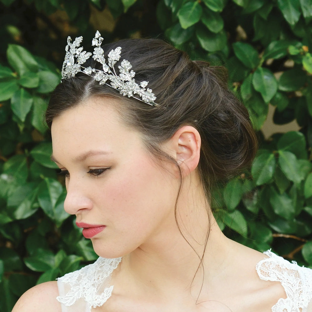 Ivory and Co Silver Crystal Bridal Tiara, VALKYRIE